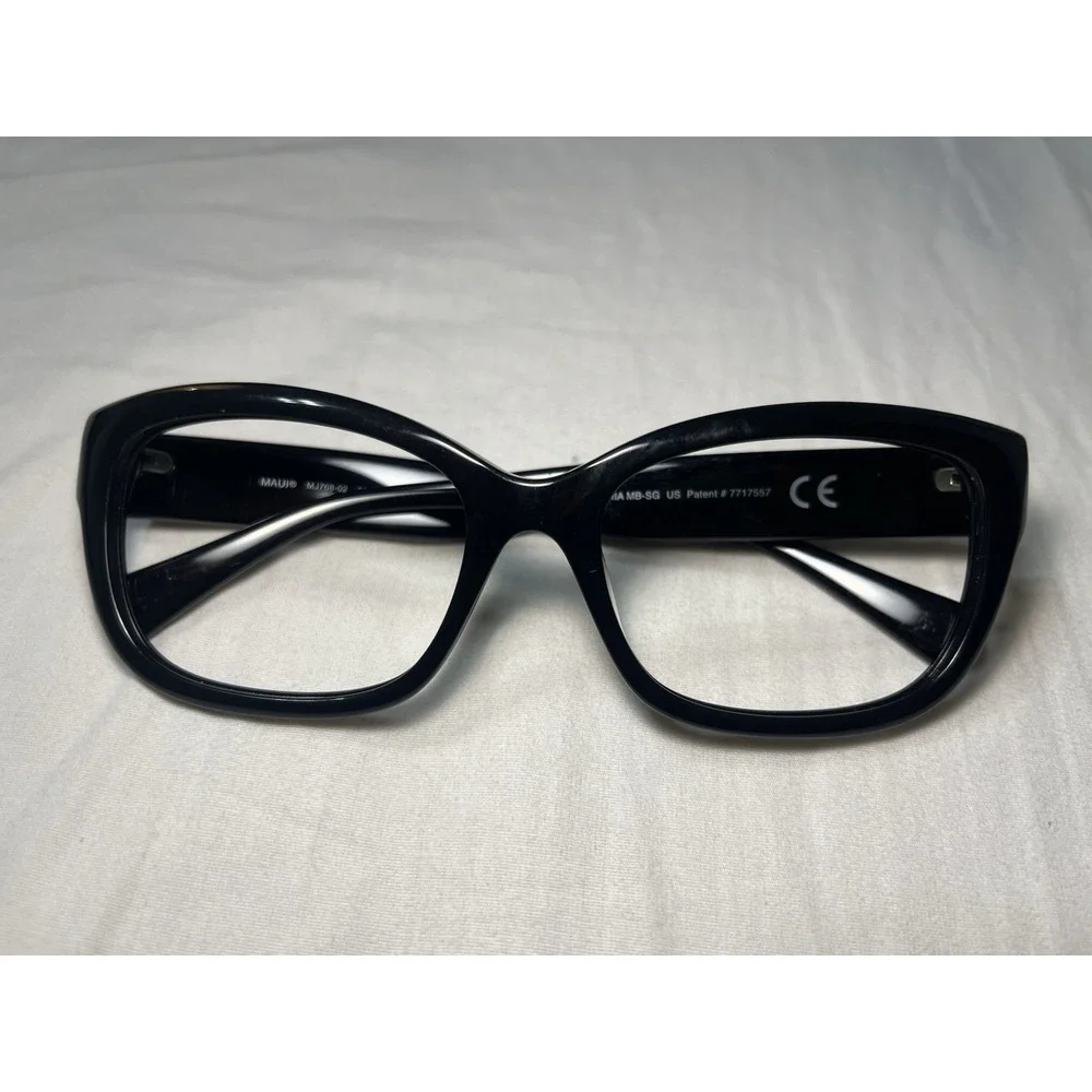 Maui Jim Sunglasses Frames MJ768-02 PLUMERIA 55-17-135 Black Full Rim